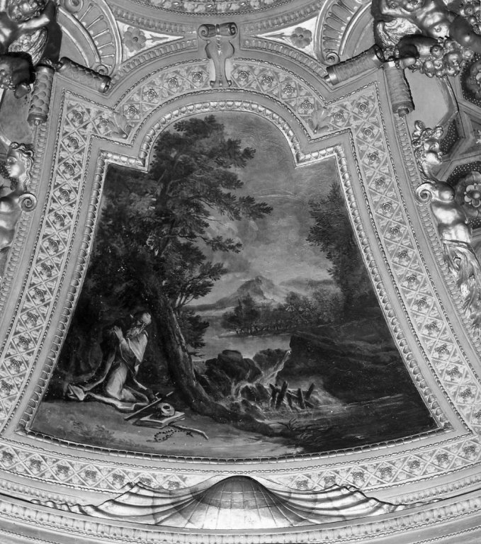 San Girolamo in meditazione (dipinto) by De Vecchi Giovanni (sec. XVI)